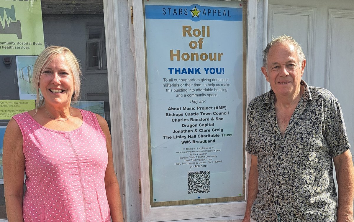 SWS Broadband has donated £1,000 to Bishop's Castle Community Land Trust's £50,000 Stars Appeal. Our sales director Rachel Corner met BCCLT secretary Jonathan Brown to see SWS added to the Appeal's roll of honour. 
swsbroadband.net/news/sws-broad…
 #fibrebroadband #fttp #fullfibre