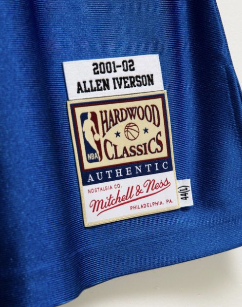 JUST IN: Allen Iverson’s blue 76ers jersey with 9/11 ribbon from the 2001-02 NBA season will release via @mitchell_ness on 9/20. During that season with the 76ers The Answer led the NBA in points, steals and minutes per game.