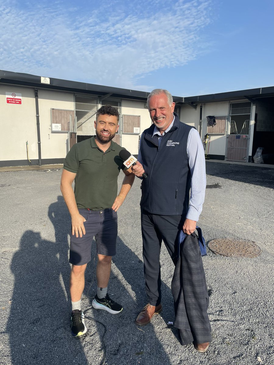Delighted to meet and show round Leopardstown, Ireland AM’s Deric Hartigan - a real gentleman - as part of the build up to the Irish Champions Festival this weekend - it really does all come down to this - live sport at its very best - so don’t miss out !