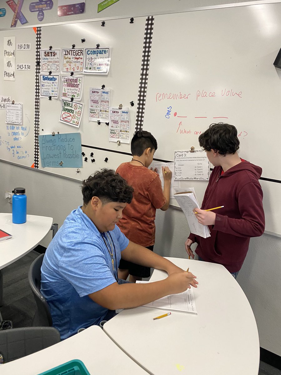 msmcqueen28's tweet photo. My students were🔍 unlocking the secrets of success with  our test review scavenger hunt! 📚🕵️‍♀️ Nothing like some competition to spice up some test prep. #AceTheTest #cisdleadingtheway
#imms https://t.co/yuzhMls8Mr