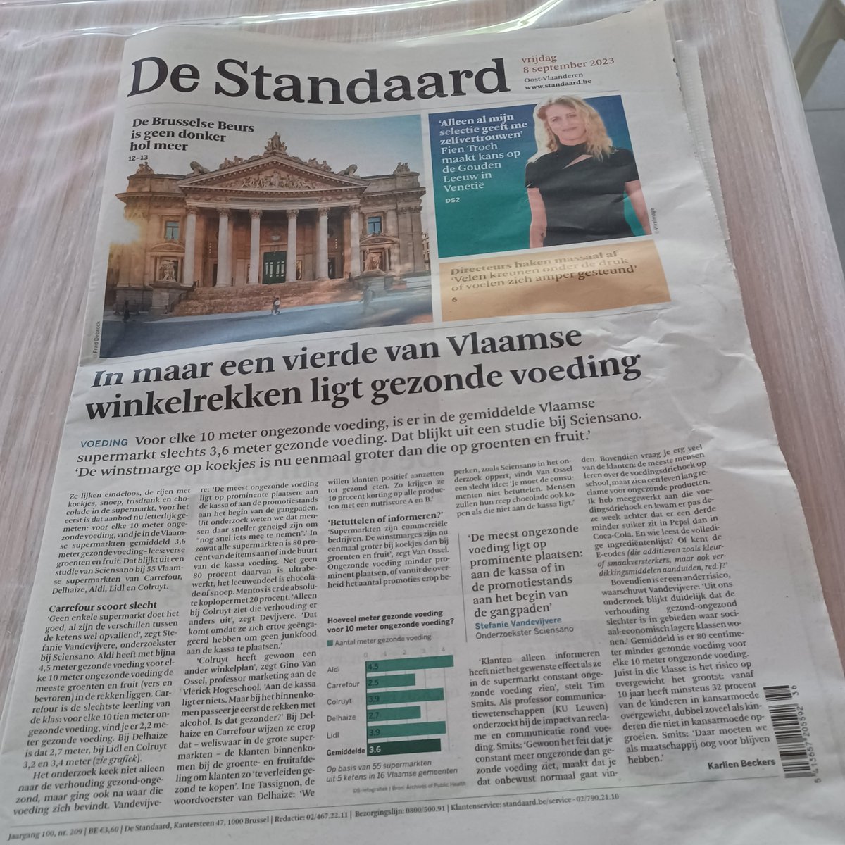 Wisar3's tweet photo. In maar een vierde van Vlaamse winkelrekken ligt gezonde voeding https://t.co/fXvYAZesiK
https://t.co/jWJuXJMTA7
#GezondeVoeding #NutriScore #EcoScore
#obesitas #voedselstrategie #voedselhub
#VoedselOmgeving https://t.co/ckehSS4Y33