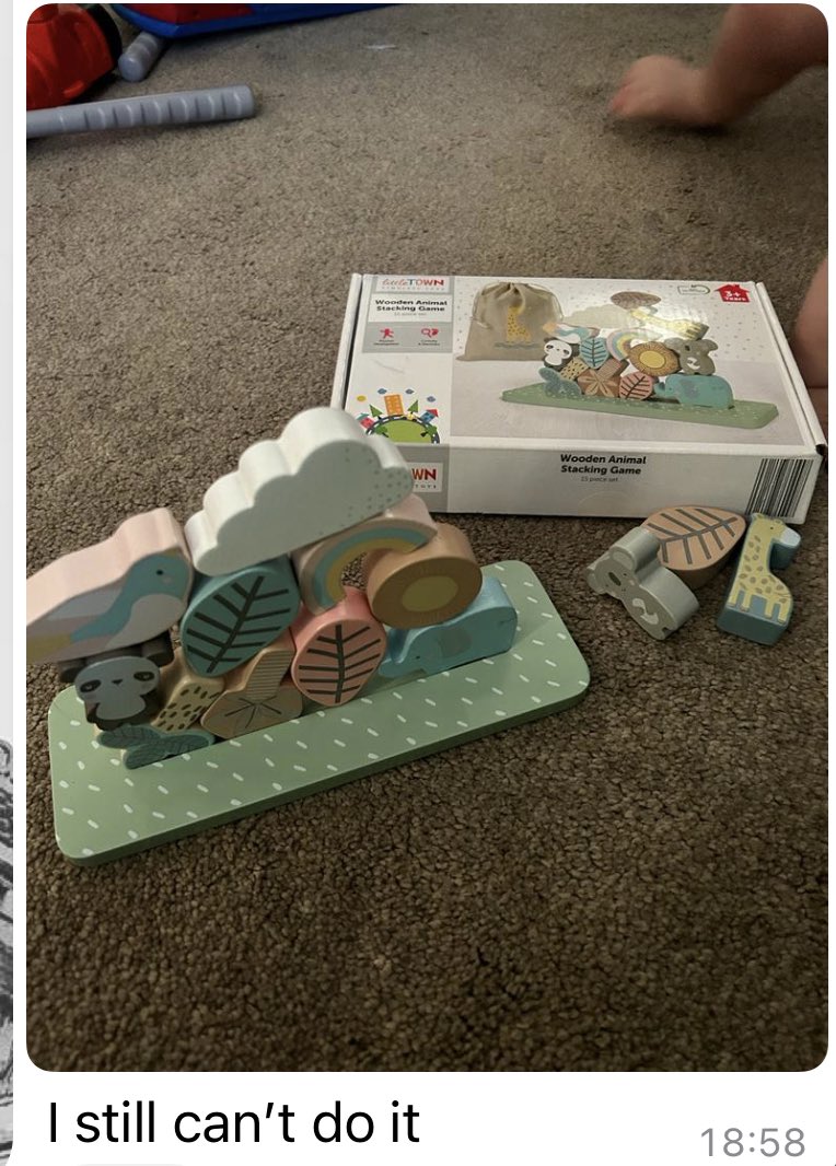 EllenBegbie's tweet photo. Well @AldiUK , this certainly challenged us 20+ 30+ and even 40+ year old Early Years Teachers &amp; Staff, never mind your suggested age of 3+!! Into the staff room is goes….. who else at Esscroft can complete the #aldistackinggamechallenge ? 

#esscroftprivatenursery https://t.co/4Zf88KNU8G