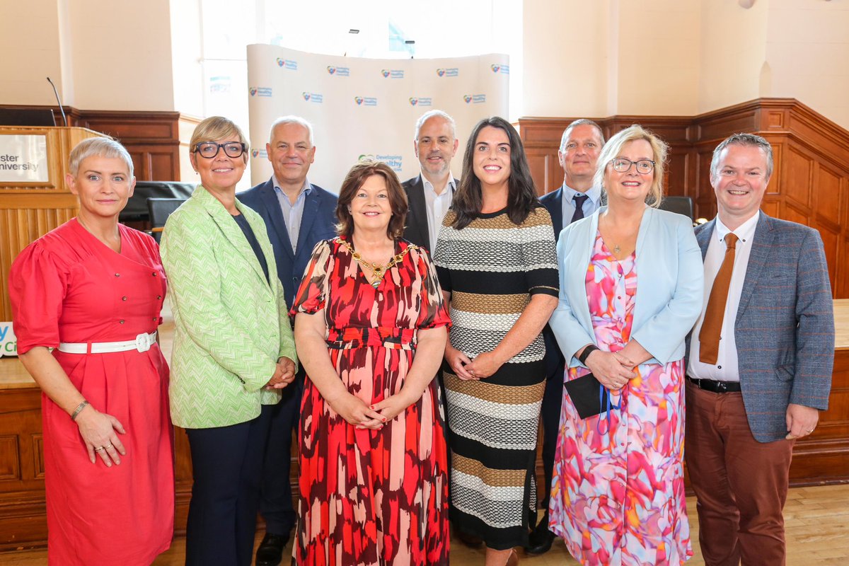 Great to see so many other healthy cities in the room today too, from all over!

Kira Fortune: ‘our ongoing collaboration remains crucial in addressing such shared public health challenges and striving towards a sustainable and healthy future for all.'

#HealthyDerryAndStrabane