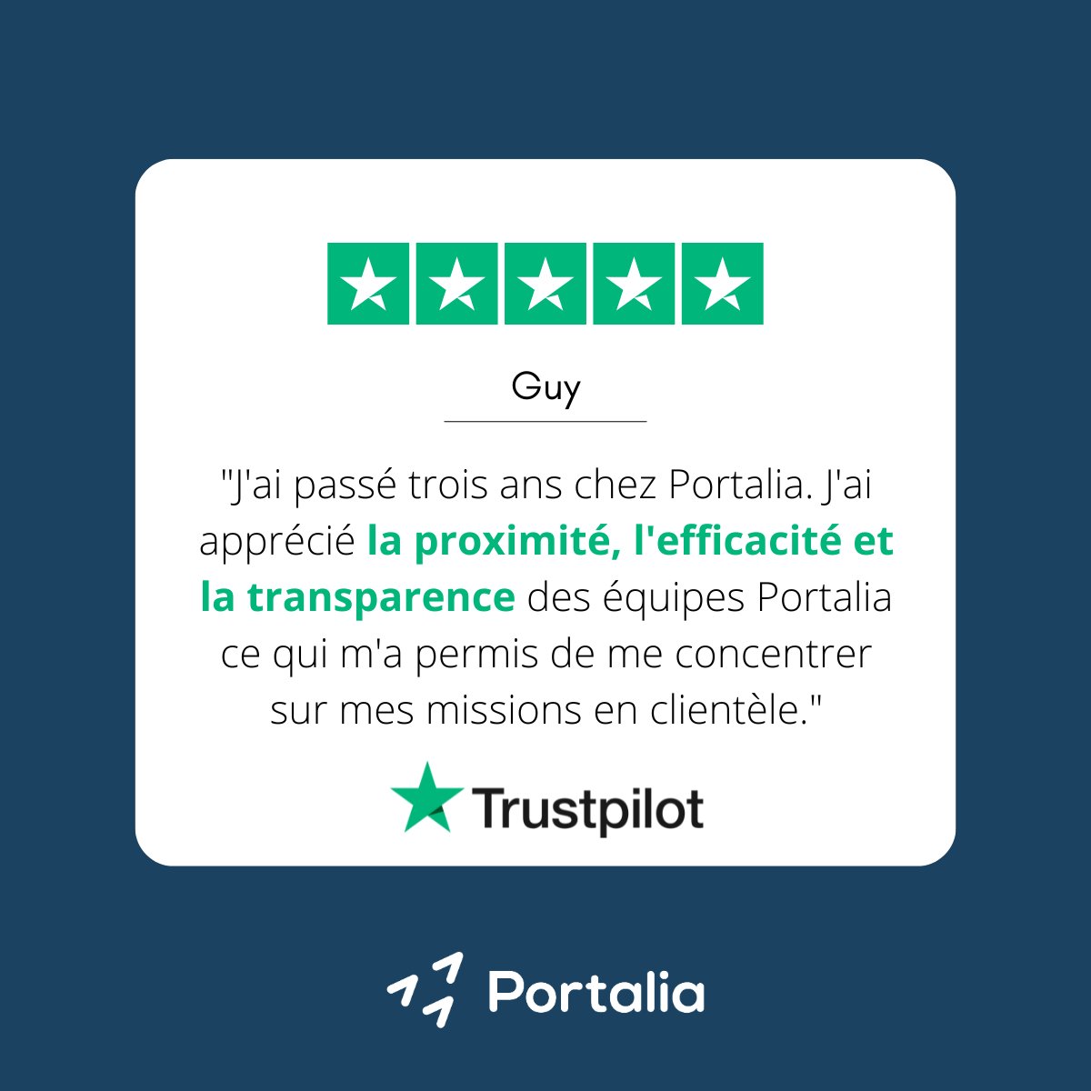 🎉 Chez Portalia, votre réussite est notre mission ! 🎉
Nous  sommes fiers de partager avec vous le #témoignage d'un de nos #clientsSatisfaits. Découvrez par vous-même pourquoi tant de professionnels nous  font confiance. 🚀

#indépendant #consultant #Freelance #portagesalarial
