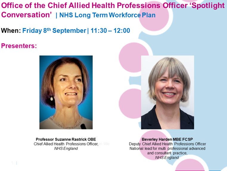 TheVenusMadden's tweet image. Join us at our upcoming first Office of the CAHPO ‘Spotlight Conversation’ from 11:30 AM to 12:00 PM to reflect how the #LongTermWorkforcePlan builds on our ongoing and planned work for the #AHP workforce.

teams.microsoft.com/dl/launcher/la…