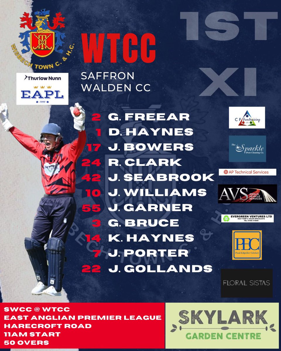 Wisbech CC (@wisbechcc) on Twitter photo ๐SATURDAY MATCHDAY๐
The weather looks absolutely belting for Saturday, so why not come down and support the lads in the โ๏ธ in Wisbechโs biggest beer garden!
<a href="/wisbechtownhc/">Wisbech Town Hockey Club</a> will also begin their pre-season fixtures with 4 home games!
๐บ Bar open all day
๐โ๏ธ๐บ๐ ๐SATURDAY MATCHDAY๐
The weather looks absolutely belting for Saturday, so why not come down and support the lads in the โ๏ธ in Wisbechโs biggest beer garden!
<a href="/wisbechtownhc/">Wisbech Town Hockey Club</a> will also begin their pre-season fixtures with 4 home games!
๐บ Bar open all day
๐โ๏ธ๐บ๐