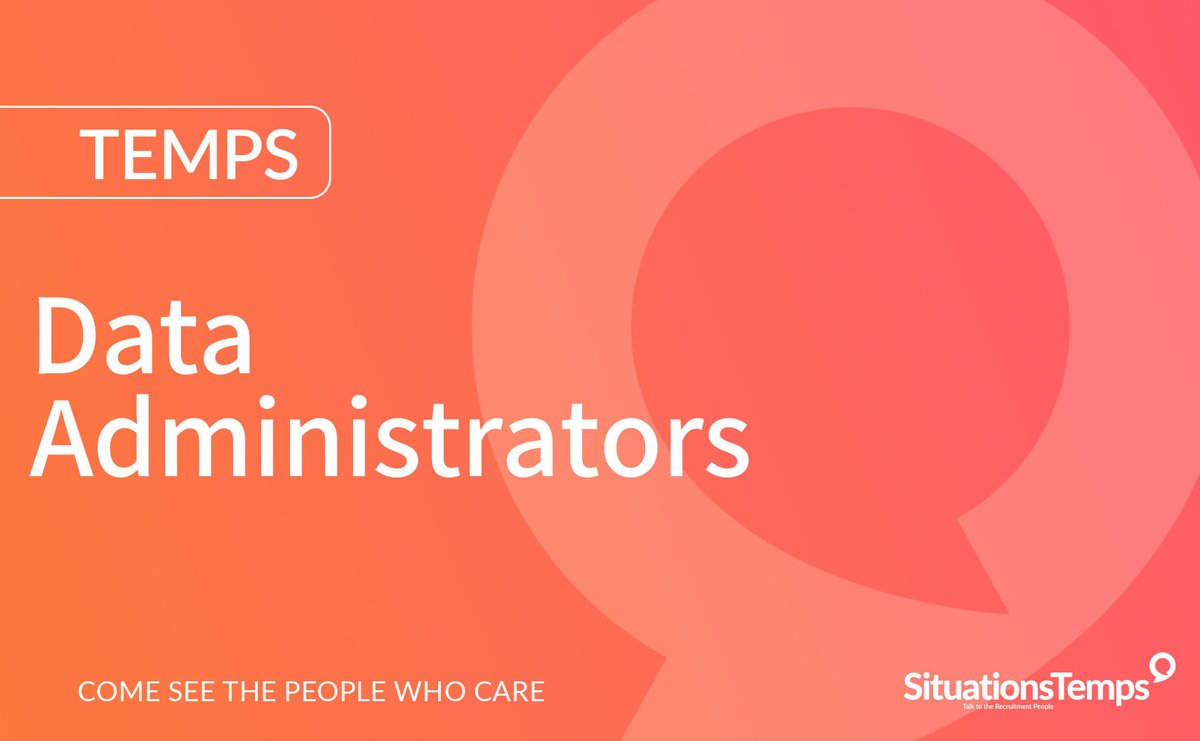Are you seeking a temporary role for just 3 months?  If so, we might have the perfect opportunity for you as our client,  a non-profit organisation, is seeking Data Administrators to join their team! Follow this link for details - bit.ly/44J2CGI