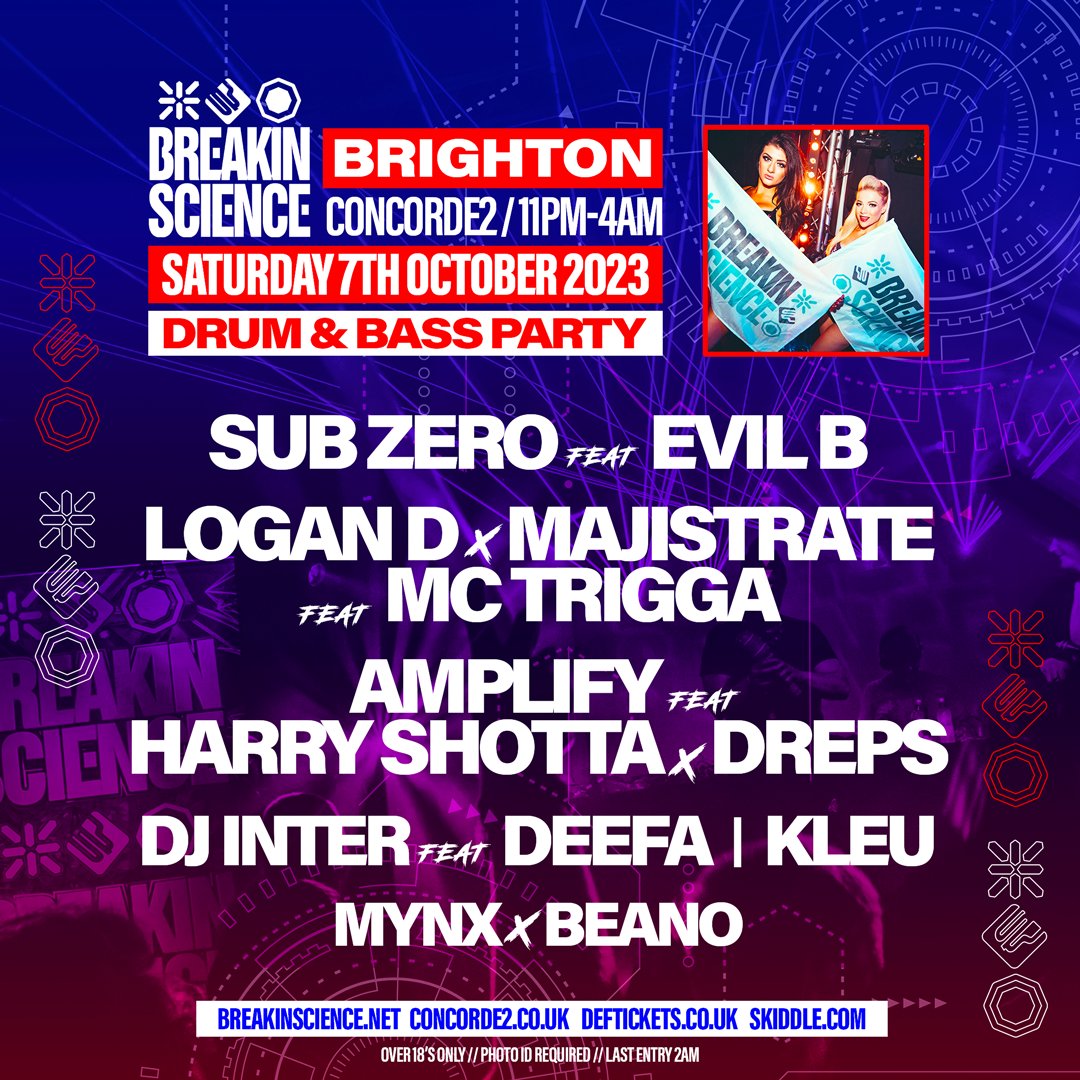 Concorde2 (@concorde_2) on Twitter photo 💥💥 Selling Fast 💥💥
<a href="/breakinscience/">Breakin Science</a> returns to Concorde 2 in October with an absolutely stacked line up. This will not be one to miss!
Grab your tickets from concrode2.co.uk 💥💥 Selling Fast 💥💥
<a href="/breakinscience/">Breakin Science</a> returns to Concorde 2 in October with an absolutely stacked line up. This will not be one to miss!
Grab your tickets from concrode2.co.uk