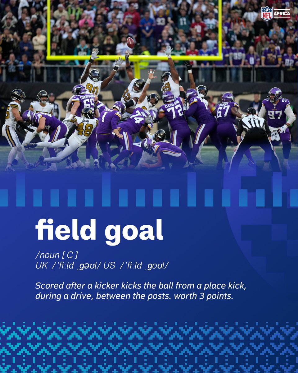 NFLAfrica's tweet image. Know the game 🏈 

#FieldGoal