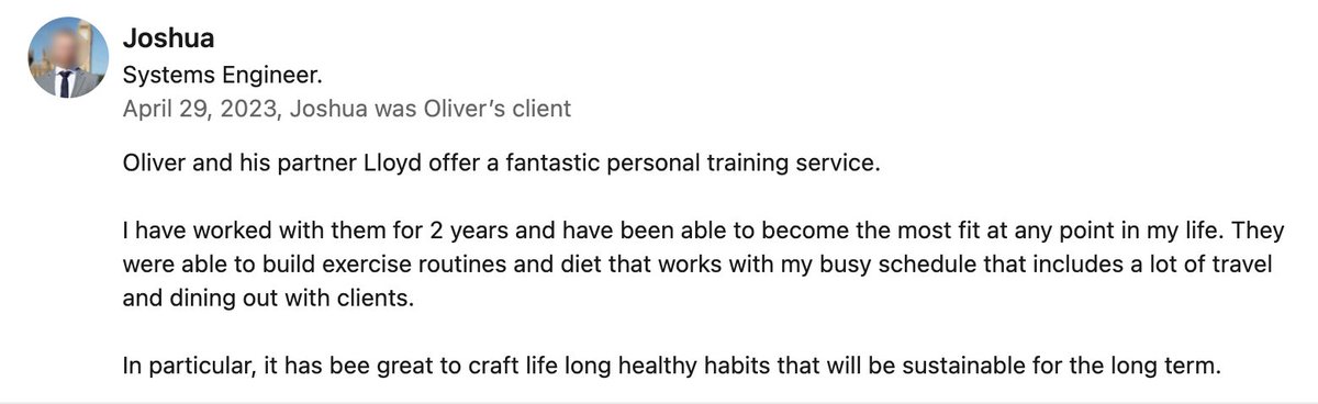 Josh is a busy systems enginner who fell out of shape during the lockdown. After working with me and my team, he's gone from skinny fat to lean and jacked. 🔥 In his words: 'It has been great to craft lifelong healthy habits that will be sustainable long term'