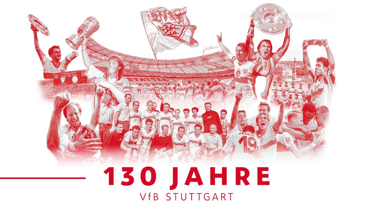 1️⃣3️⃣0️⃣ JAHRE VfB STUTTGART!🎂🤍❤

#VfB