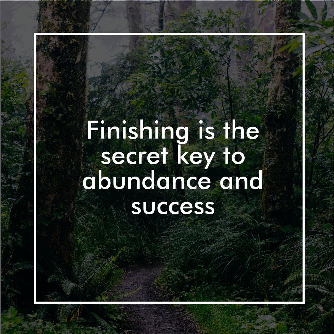 Unlock the secret key to abundance and success with us! Don't just start, finish strong. #SuccessMindset #Abundance #FinishStrong
