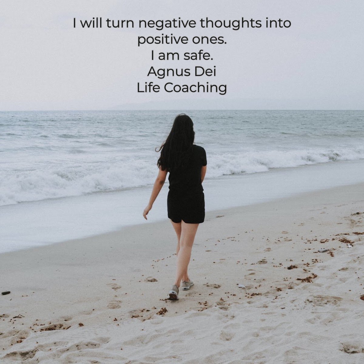 I will turn negative thoughts into positive ones. I am safe. #freeyourheart #fridayfeels #selfcare