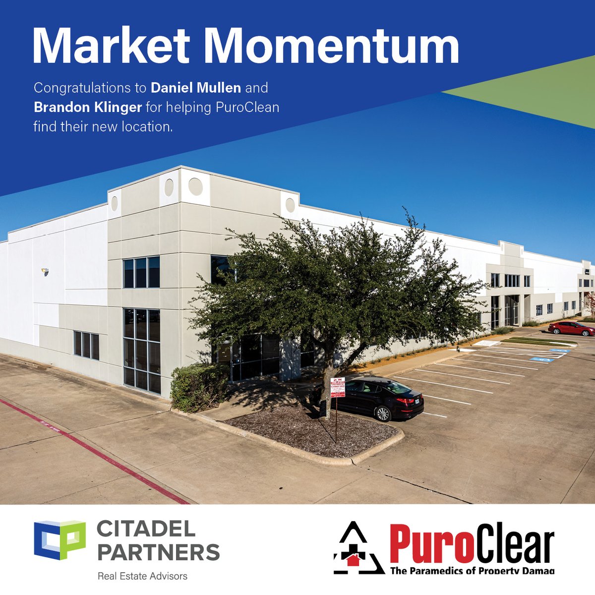 PuroClean needs a specific space in a specific place. Daniel and Brandon tapped into their #StrategicThinking and went to work. Congratulations to the team!
#TheBetterFit #ServiceExellence #CRE #DFW