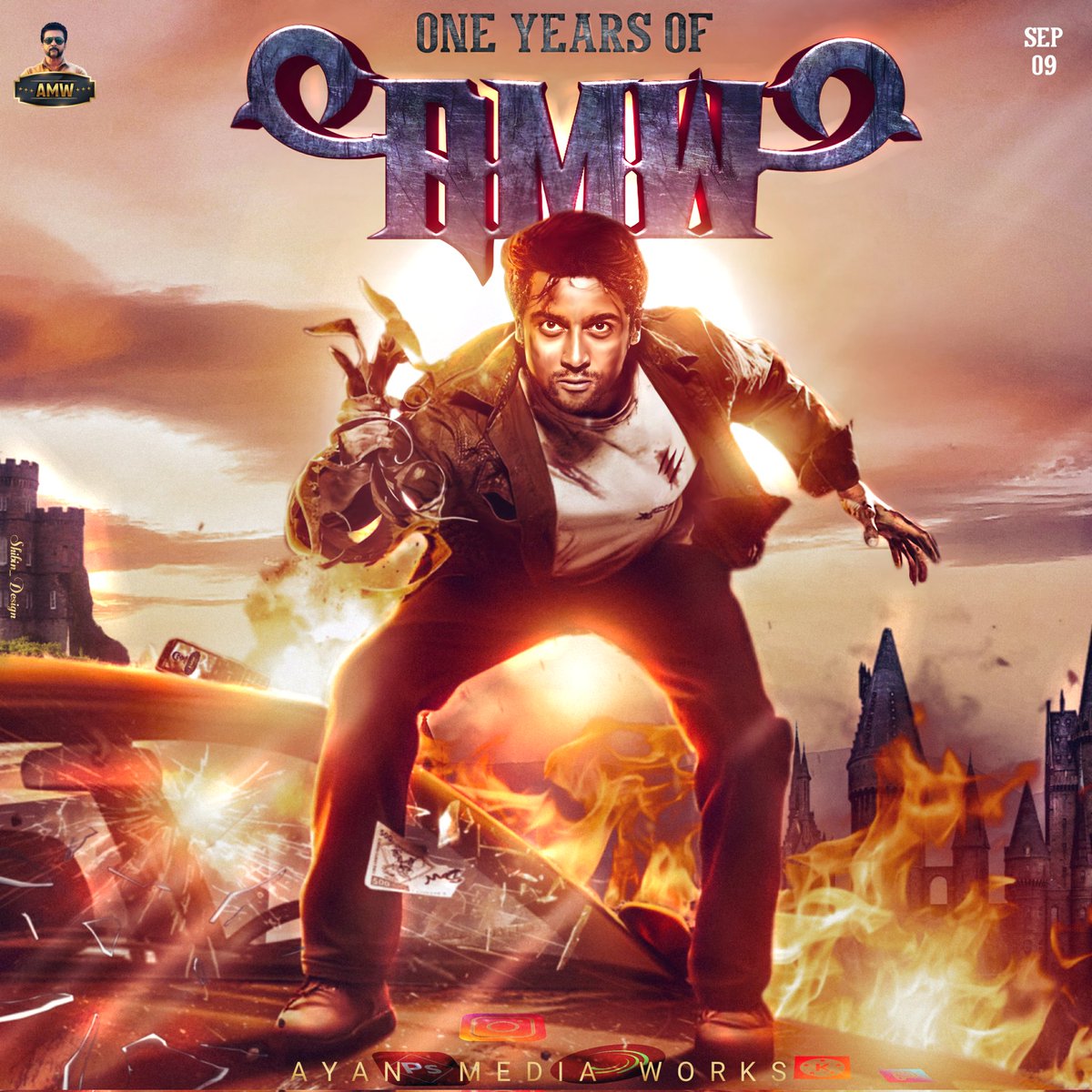 shibin_Design's tweet photo. #1YrsOfAMW #AMW anniversary of one of the biggest editing group of Suriya fans from Kerala, TeamAMW @Suriya_offl

#1YrsOfAMW https://t.co/Xd2BzzXf3Y