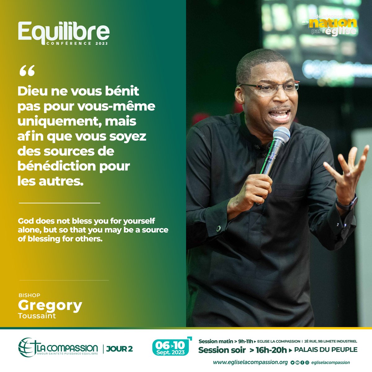 GTCreole's tweet photo. Aujourd'hui, nous poursuivons avec le jour 3 de la Conférence Équilibre 2023.
Rejoignez-nous en direct sur YouTube à 18 heures à Kinshasa [13 heures, heure de l'Est]

#Gregorytoussaint #Equilibre2023 #shekinahfm https://t.co/j9vm9xzDUa