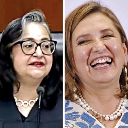 aleoglez's tweet photo. Quiero continuar siendo orgullosamente mexicana…

Por eso, estas señoronas, si me representan.

Gracias Presidenta Norma Piña, gracias Candidata Xóchitl Galvez. 
Por querer salvar a Mexico, de los tiranos-dictadores.
#XochiltGalvezPresidenta2024 https://t.co/FDTADWUZwM