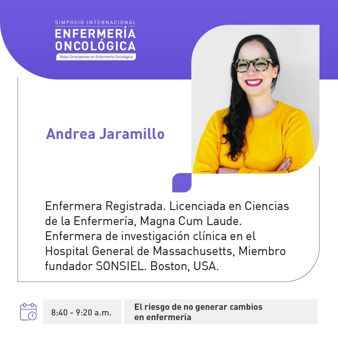 Fundacion_CTIC's tweet photo. Conoce algunas de las conferencistas que estarán en nuestro próximo Simposio Internacional de Enfermería Oncológica.
¡Inscríbete!
https://t.co/7fwNQOSttY https://t.co/qguByXs0fI