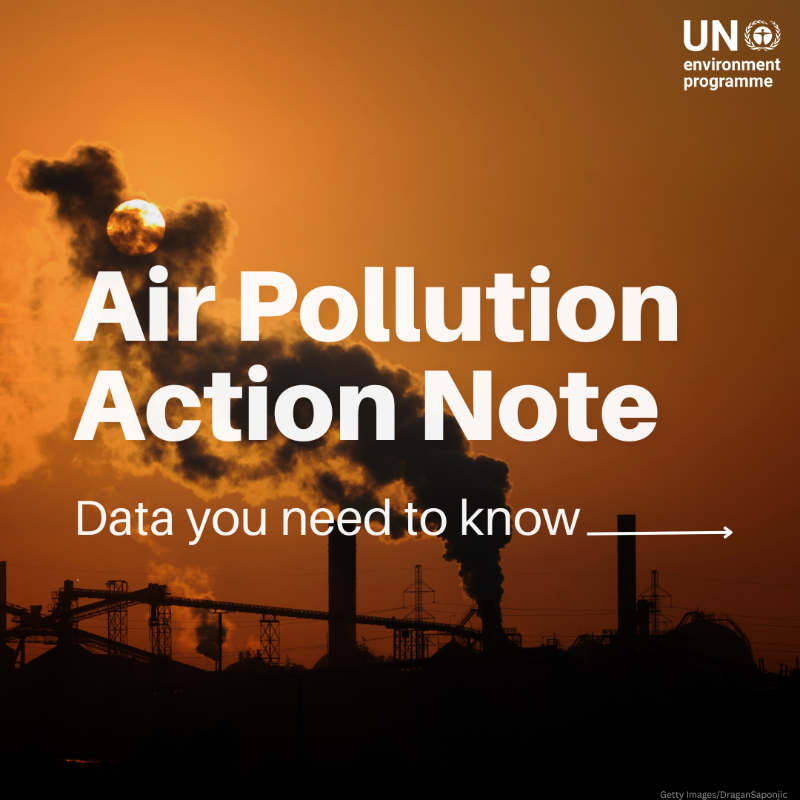 UNEP's tweet photo. How is your country affected by air pollution?
UNEP’s Pollution Action Note shows the global state of air pollution, major sources, the impact on human health & national efforts to tackle this critical issue.