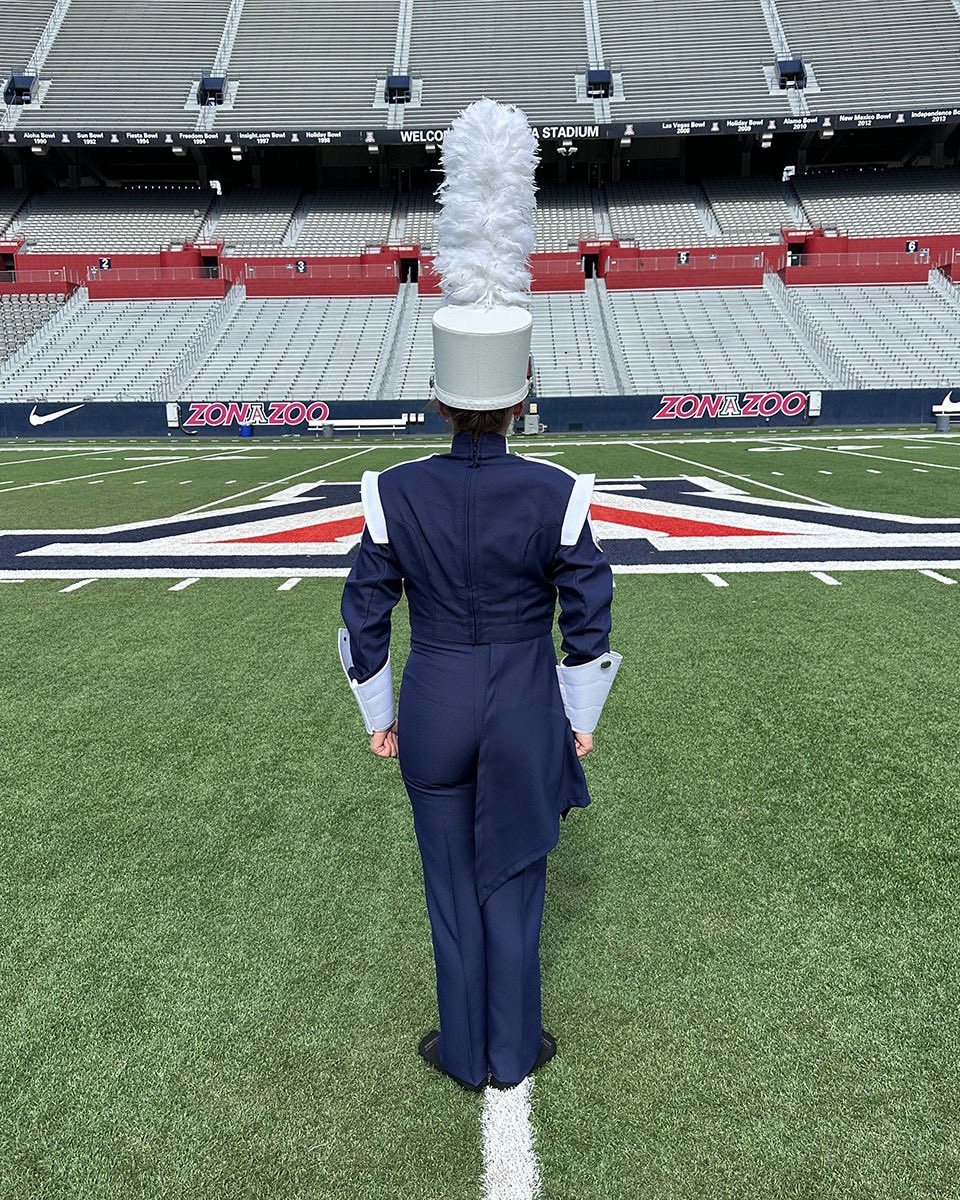 prideofarizona's tweet photo. Friends, we need your help. Our uniforms are now 10+ years old. To replace them in time for our 2024 @Big12Conference debut we need to raise $200K by 12/31/23, but if we can get $100K the @MarshallFound will match it! Any amount helps! Please donate here: https://t.co/HyXIo9JB8V https://t.co/b7xw3FxeYs