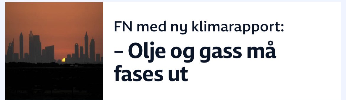 Nok en rapport som understreker hvor avgjørende det er at vi slutter å finansiere klimaproblemer, og putter pengene i klimaløsninger 💚🌬️☀️
nrk.no/klima/fns-loyp…