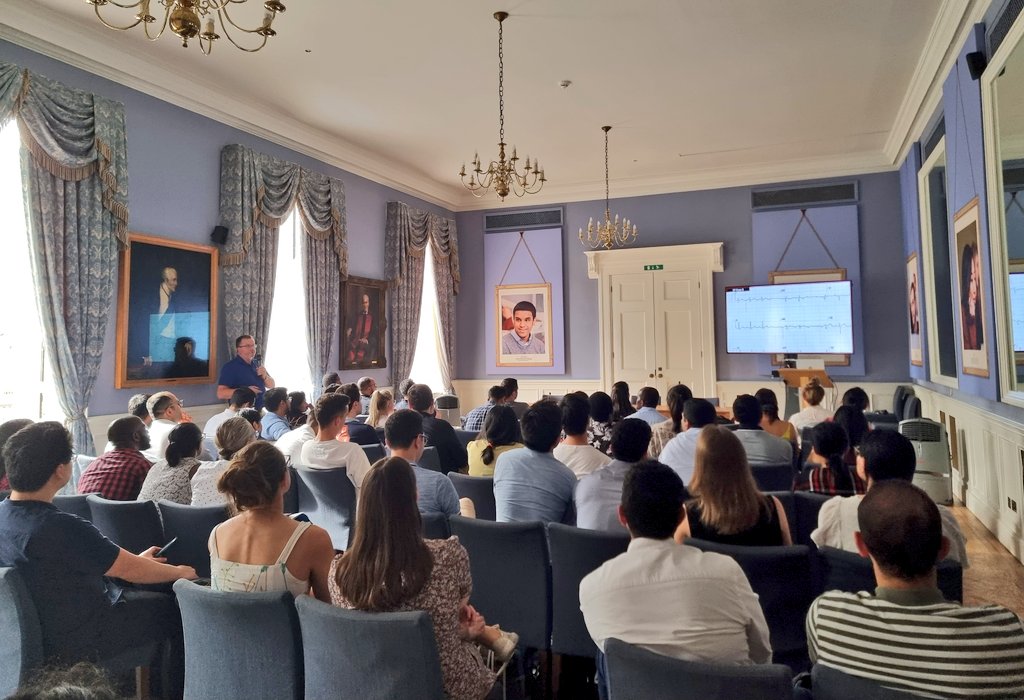 The yearly (in)famous ECG quiz with the legend Dr Simon Fynn to finish up a fab day at the BCS National Training Day #NTD2023 <a href="/BritishCardioSo/">British Cardiovascular Society</a>