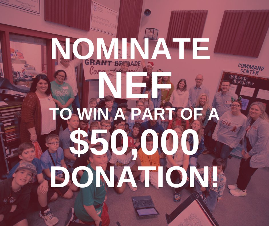 IsupportNEF's tweet photo. Until Sept. 14, you can nominate NEF to receive part of $50,000 from @SCHEELS! Ten nonprofits will receive $5,000 to celebrate #NTXGivingDay2023💙

Submit your nomination at: https://t.co/lwEbfNNifV

Name: Northwest ISD Education Foundation
Website: https://t.co/hD866T624p https://t.co/Q9df5BTgpW