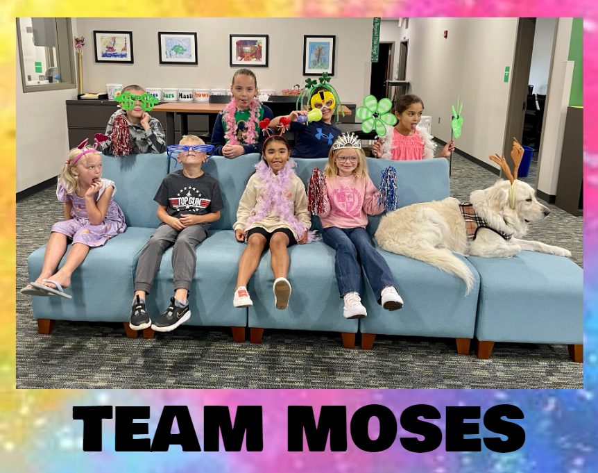Team Moses is back!  Check out this week's PRIDE ticket winners! Each week one winner will be drawn from our 8 PRIDE houses.  Students can earn tickets for showing Positivity, Respect, Integrity, Determination, and Empathy.