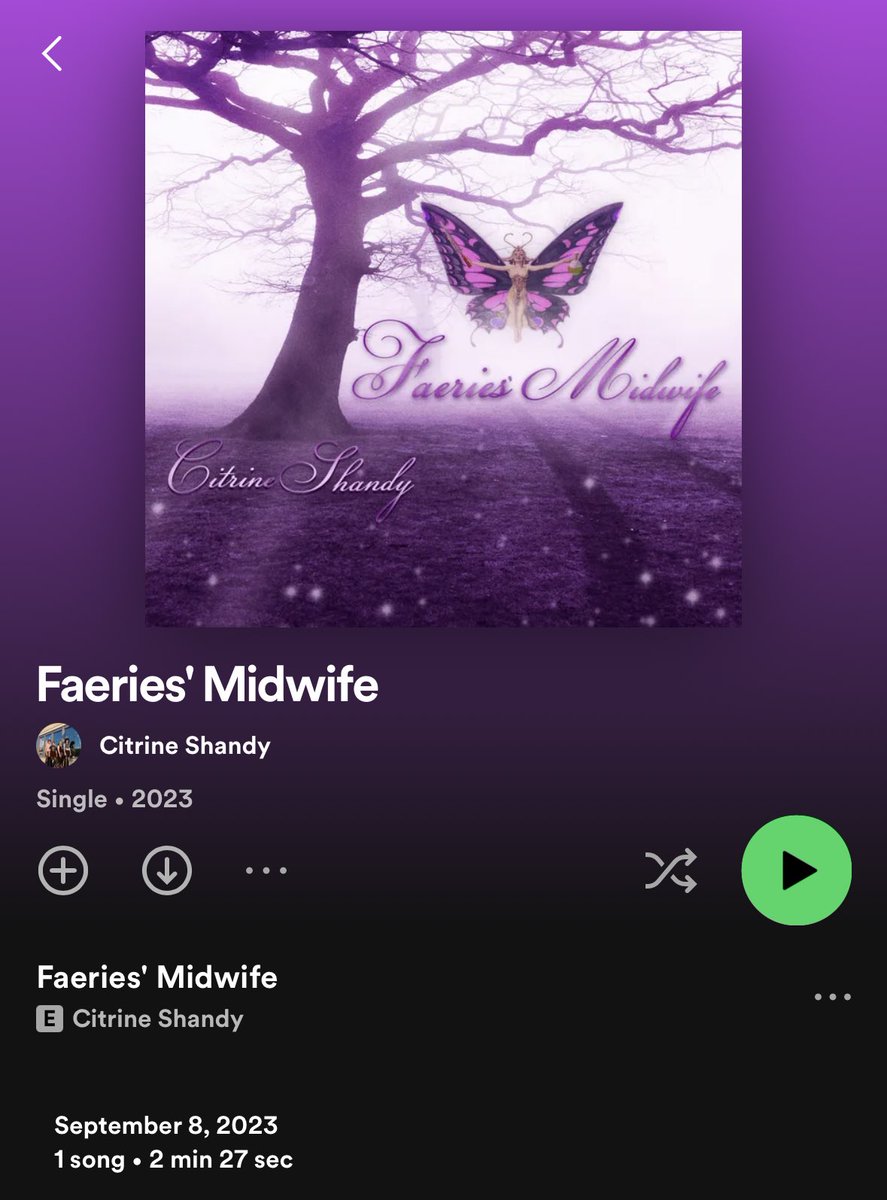 Faeries’ Midwife is now available on all platforms! Stream and add us to your playlists 🦋⭐️🌟💫✨💗 #newmusicfriday