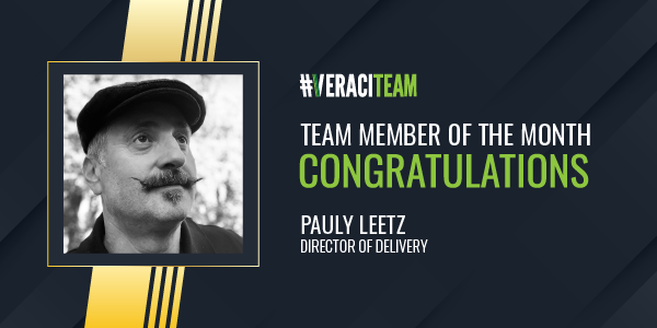 EngageVeracity's tweet photo. Pauly Leetz is our Employee of the Month! He is an instrumental part of the success of our teams and clients. His leadership and expertise, mixed with his personality and humor, help everyone achieve their goals. Congratulations Pauly, we appreciate you! https://t.co/YSie0D6oBp