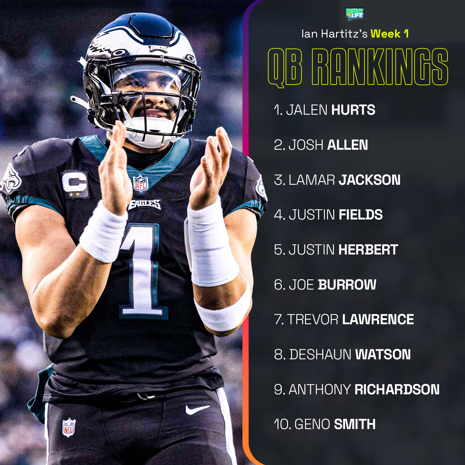 week 1 qb rankings