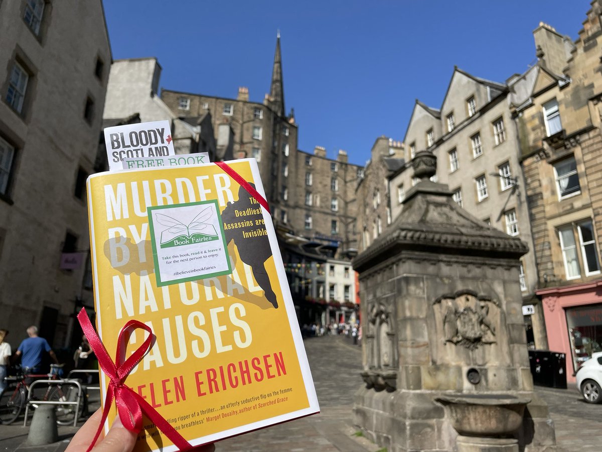 The Book Fairies are hiding crime books in celebration of Scotland's International Crime Writing Festival; Bloody Scotland! 

Join us in Stirling 15-17 September 

Did you spot Murder By Natural Causes by Helen Erichsen?

#IBelieveInBookFairies #BloodyBookFairies #BloodyScotland