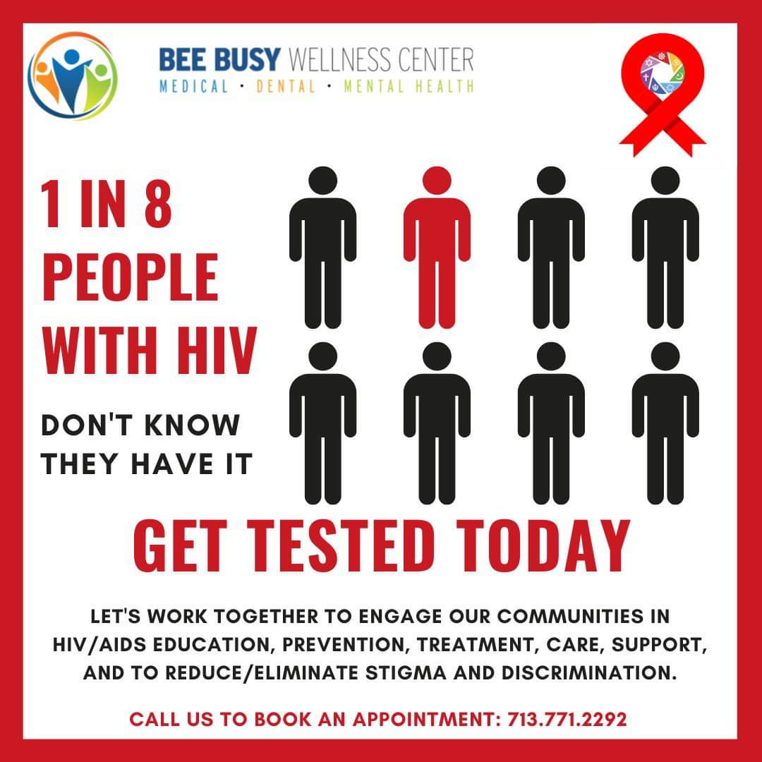 ‼️Roughly 1.2 million individuals in the United States who are 13 years of age or older are currently living with HIV. 1 out of every 8 people living with HIV in the United States is unaware of their condition.‼️

Contact us today for FREE testing.  

#HIV  #health #bbwellness