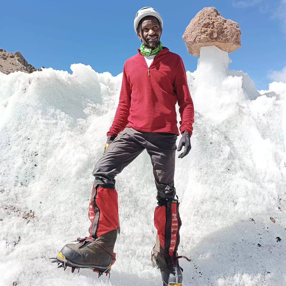 Operation Death Zone: Attempting to Hike Mt. Manaslu, Nepal, 8163M ASL, Without supplemental oxygen.

The 8th highest mountain on earth. Here, there's abscence of sufficient oxygen pressure to sustain human life. 

This is an incredible journey by these two Kenyans.