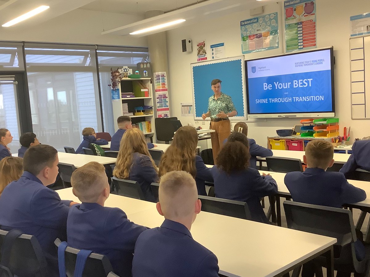 HighfieldLA's tweet photo. Very proud of our year 7 pupils who have chosen to #BeTheirBest in lesson and social time. Looking forward to enabling them to #ShineLikeAStar as they undertake the next stage in their learning journey. #WeAreHighfield #WeAreStar. https://t.co/J8tk7Ligmw