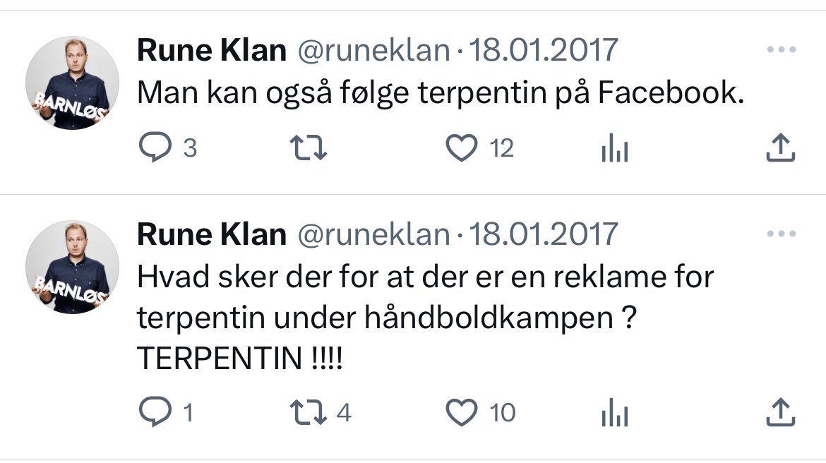 aaandreasfriis's tweet photo. @jonatanspang @runeklan @BlaesBukki @TueTrack @NorrebroTeater Mit væsentligste takeaway fra det her tweet er, at Rune Klan er på Twitter med helt formidable tweets: https://t.co/i3qW5YLtXV