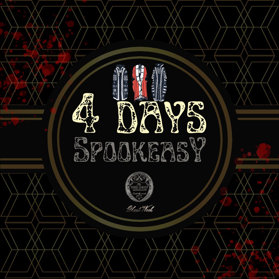 4 days until our tickets go live for 'Spookeasy' Join us for Ghost Week 2023 for more mystery at the Mansion House. From the twisted minds that brought you the sellout 'Danse Macabre' in 2022. mansionhouseyork.com/whatson