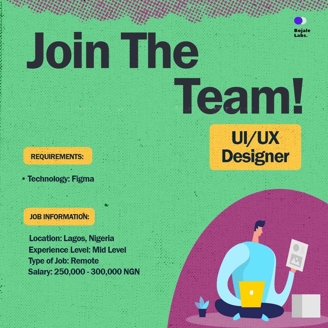 Bojalelabs's tweet photo. •Hiring: UI/UX Designer

•Location: Lagos (Remote)

•Experience: Mid Level

•Technology: Figma

•Salary: 250,000 - 300,000 NGN

Apply here👇:
https://t.co/IyyjXYADKR https://t.co/n88qPffIzn