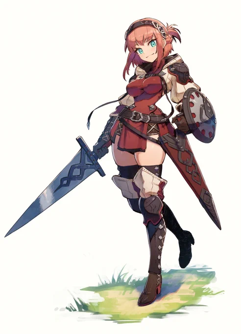 OCの剣士ちゃんもよろしくです! #私の作品知ってもらえたら幸せの極み