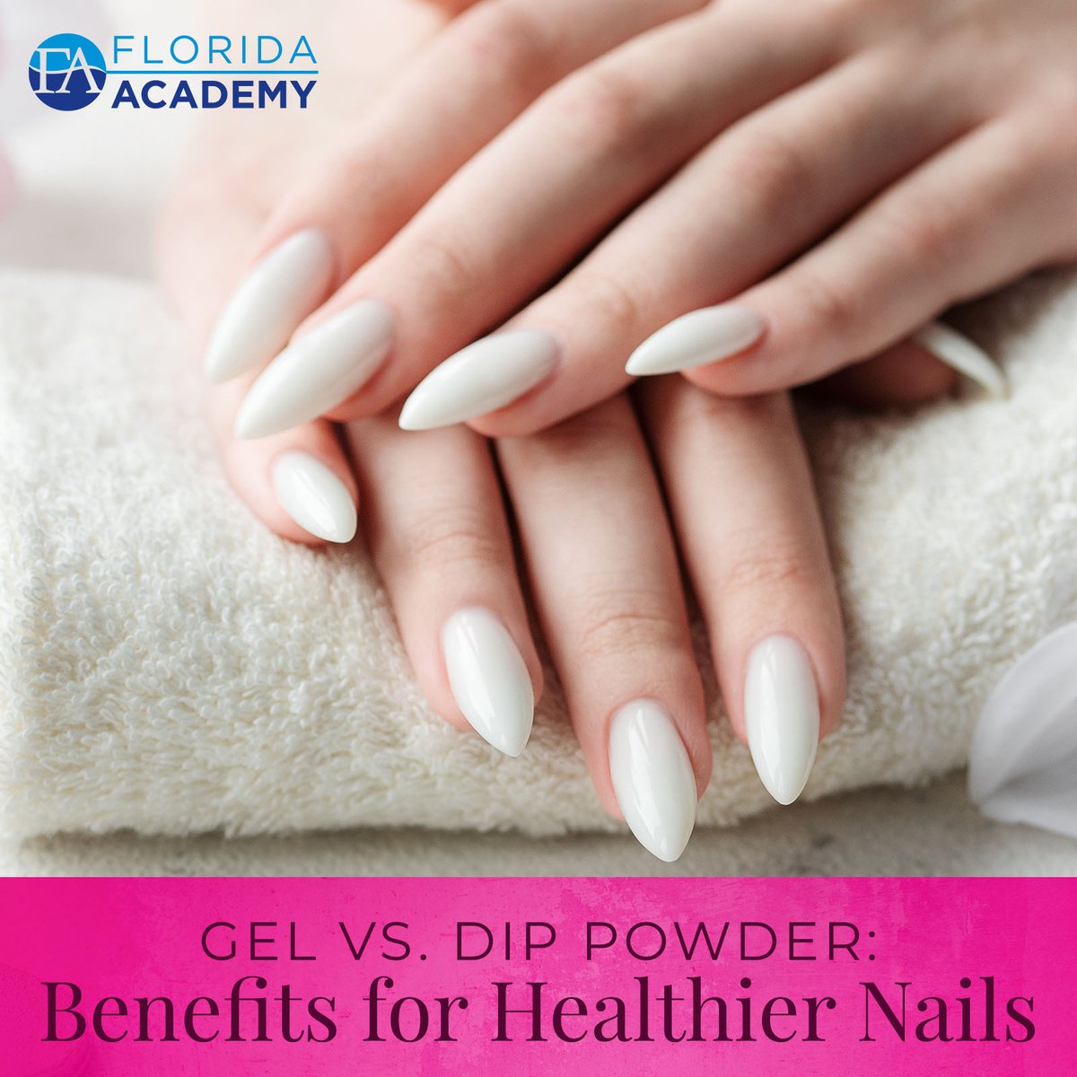 florida_academy's tweet image. Interested in healthier, longer-lasting nails? Check out our latest blog to get the inside school on the benefits of gel vs. dip powder! 💅 bit.ly/3Eil5iV #FLA #FloridaAcademy #NailBlog
