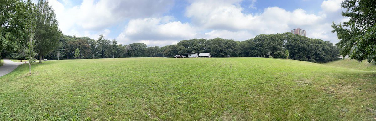 Thank you to @BostonParksDept and @CityOfBoston for mowing Pinebank Ahead ahead of the 11th JP Music Festival on Saturday! @ShamusJP said it looks like a golf course! #jamaicaplain