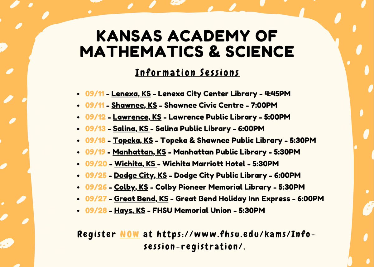 Kansas Academy of Math & Science tweet media