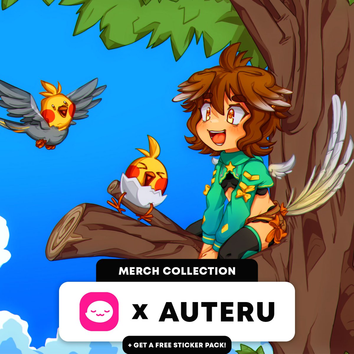 AuteruTori's tweet photo. ⭐️I am excited to announce my merch collab with @shopuwumarket 🐣🐣

➡️Check out my full merch release here: 
https://t.co/MeN9QdW5NU

#merch #auteru #Vtuber #VtuberDebut https://t.co/Oh8BQB0UWe