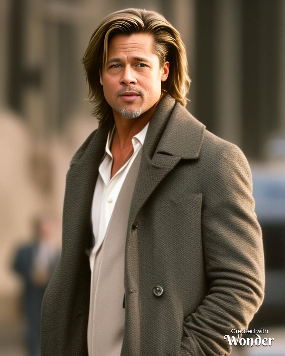 Seeing the world is the best education you can get. You see sorrow, and you also see great spirit and will to survive.

- Brad Pitt

#BradPitt #HollywoodIcon #ActorExtraordinaire #FilmLegend #OscarWinner #Pittography #LeadingMan #CelebrityCrush #PopCultureIcon #AIart #AIphoto