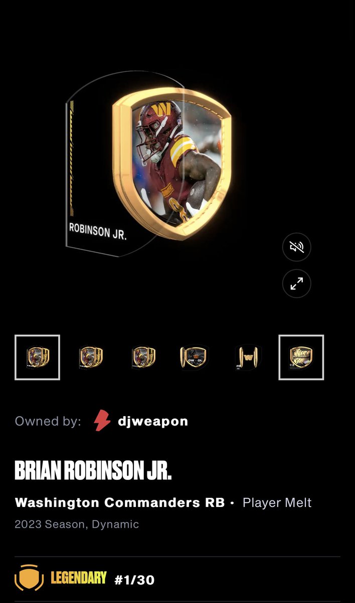 WeaponFF's tweet image. Wow. #1 Lego Brian Robinson from my @NFLALLDAY rare pack! Such a big fan of this guy already! Let’s go!