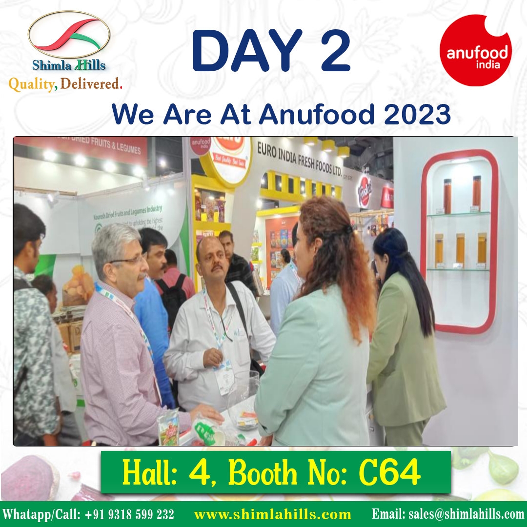 Shimla_Hills's tweet image. Another successful day at #AnuFood #Exhibition India 2023! 🌟 Our executives are buzzing with excitement as we connect with the brightest minds in the food industry.
If you're here, join us at Hall 4, Booth C64 at the #BombayExhibitionCentre, #Mumbai. 🤝

Dates: September 7th-9th