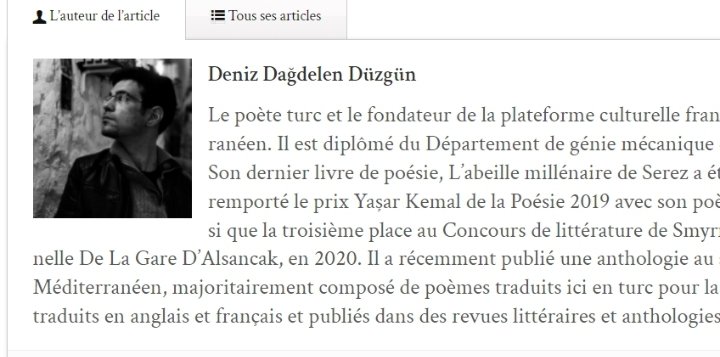 Qui est Attila Ilhan ? L'article que j'ai écrit sur ce grand poète que j'ai raconté rue par rue à Paris, est maintenant disponible sur la plateforme artistique française Recours au Poème ! Grand merci à <a href="/RecoursauPm/">Recours au Poème</a>!

<a href="/aibskvakfi/">Attilâ İlhan Bilim Sanat Kültür Vakfı</a> 
<a href="/ledactylo/">Le Dactylo Méditerranéen</a> 
<a href="/ifturquie/">Institut français de Turquie</a> 
<a href="/FranceenTurquie/">La France en Turquie 🇫🇷🇪🇺</a>