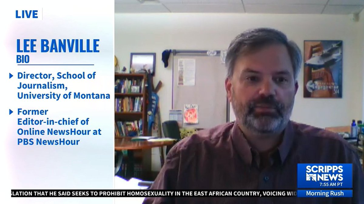 Thanks to <a href="/UMJSchool/">School of Journalism</a> alum extraordinaire <a href="/MaritsaGeorgiou/">Maritsa Georgiou</a> for hosting me this morning talking about my dirty-word information literacy class "Calling Bullshit." #mtnews #journalism