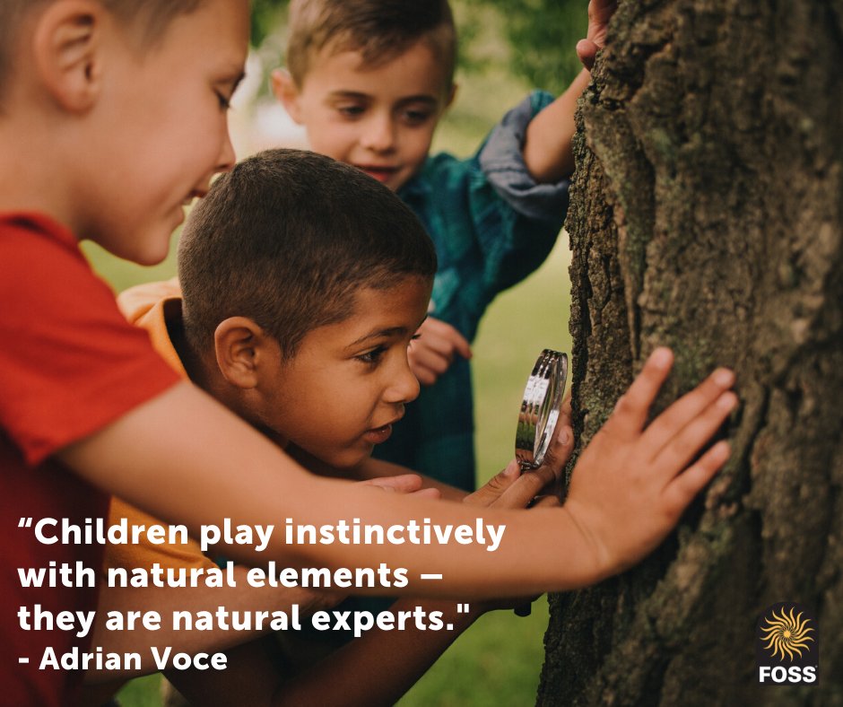 🌳 Learning happens during play, especially in nature.