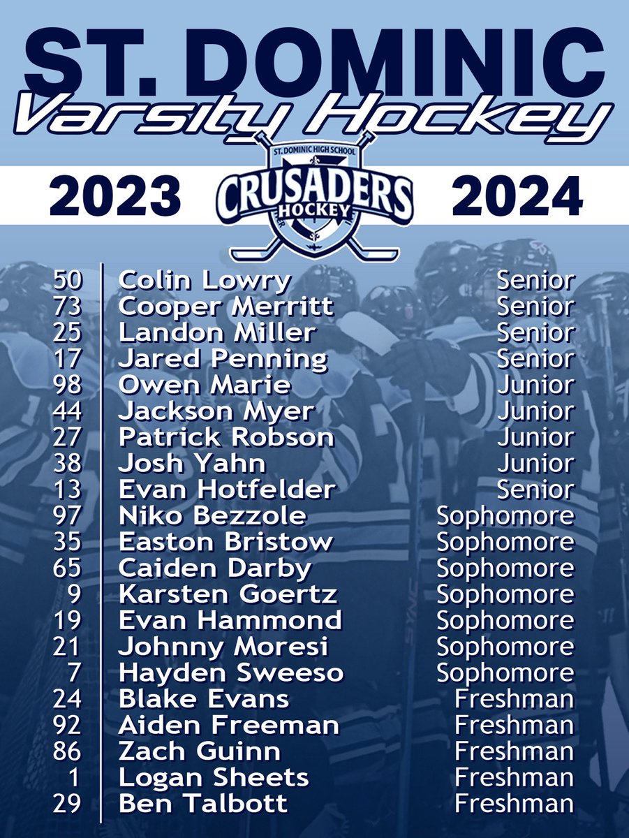 St. Dominic Crusader Hockey (@sdhsicehockey) on Twitter photo 